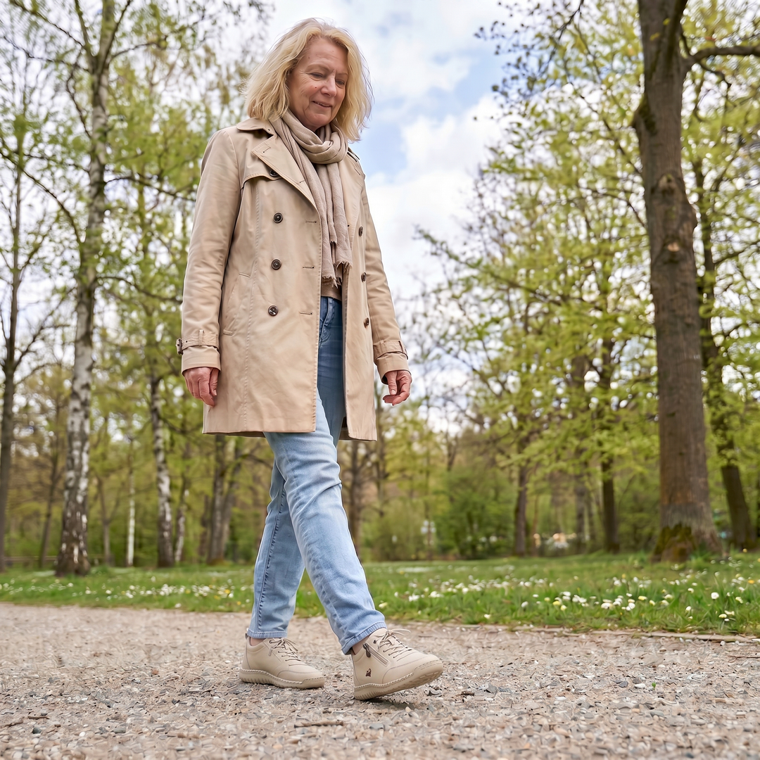 Mila – Comfortable Orthopaedic Trainers + Zip