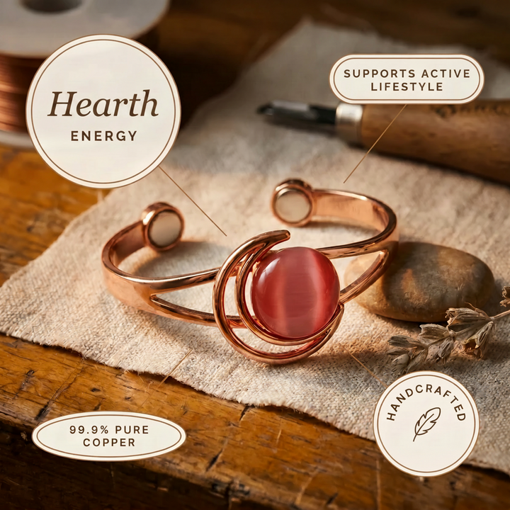 Hearth Rose Copper Bracelet