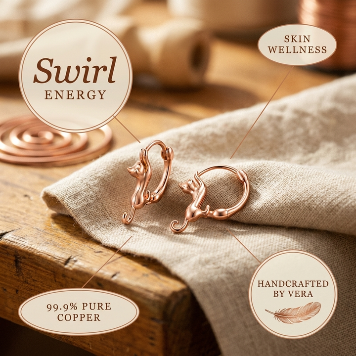 Twisted Copper Earrings