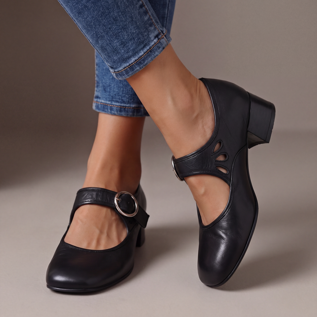 DELACROIX | Nathalie Soft Leather Mary Janes