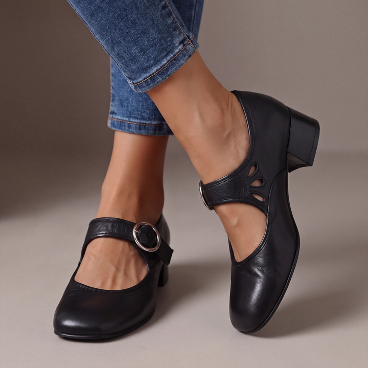 DELACROIX | Nathalie Soft Leather Mary Janes