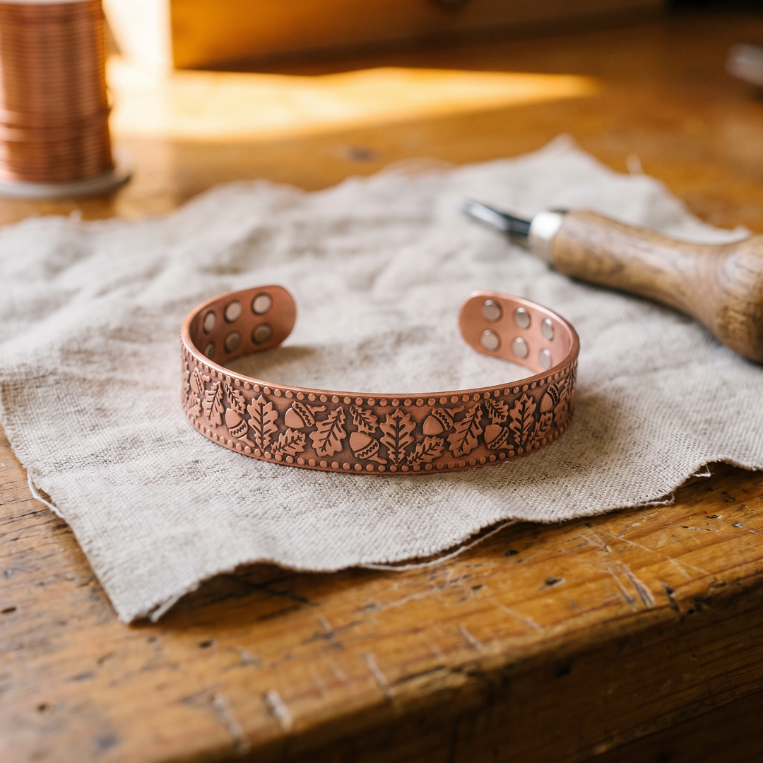 Wooden Copper Bracelet