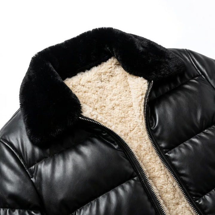 Warm Padded Jacket with a Vintage Look