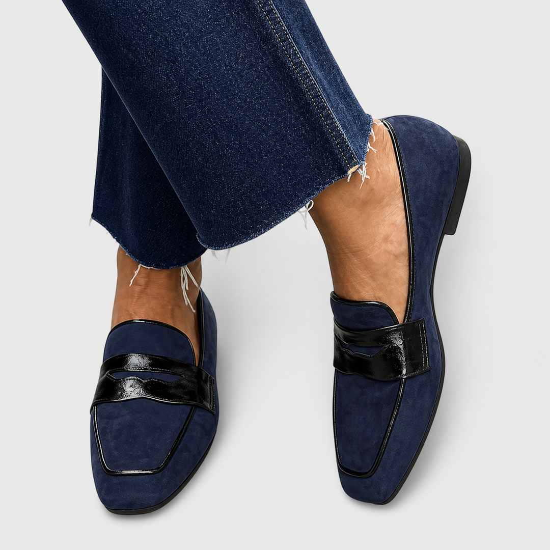 Nora | Chic Blue Loafers