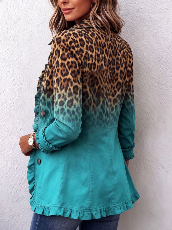 Cassandre | Lion-Tone Gradient Blazer with Ruffles