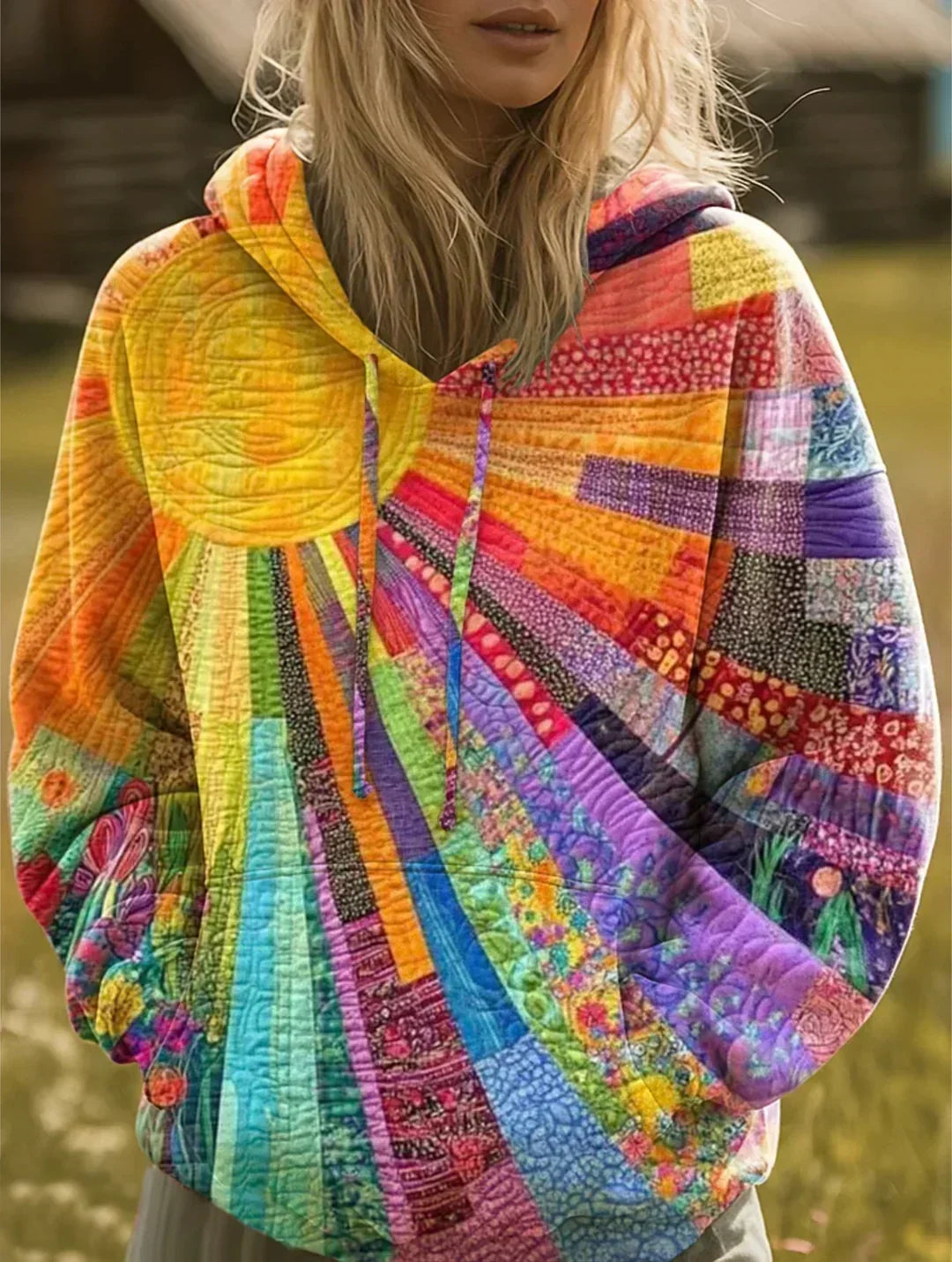 Klaasje | Bohemian Patchwork Hoodie