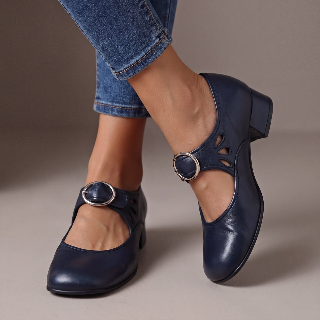 DELACROIX | Nathalie Soft Leather Mary Janes