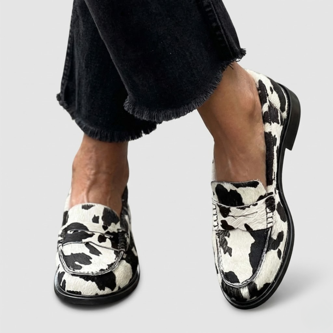 Veerle | Zebra Print Loafers