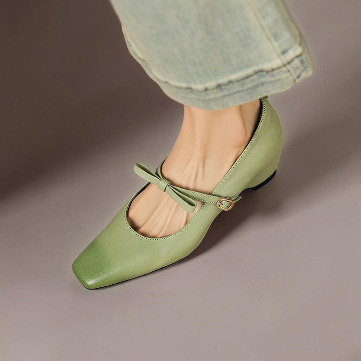 DELACROIX | Chloé Elegant Bow Mary Janes