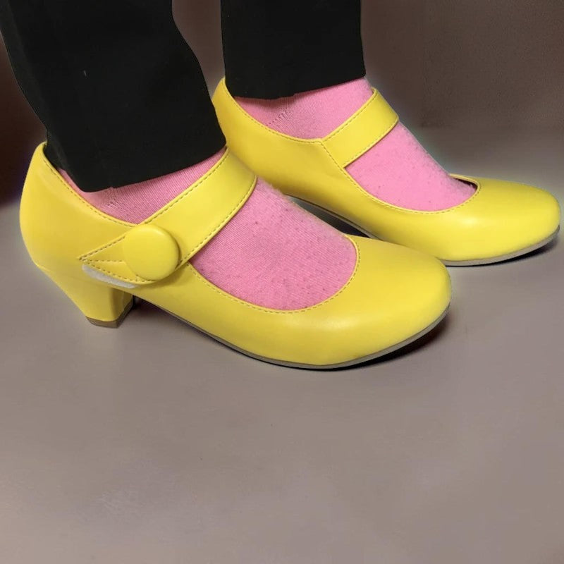 DELACROIX | Monique Adjustable Block-Heel Mary Janes