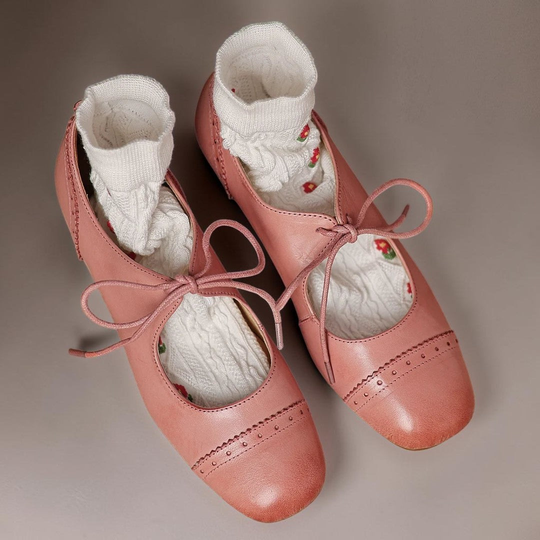 DELACROIX | Amélie Perforated Leather Derbies