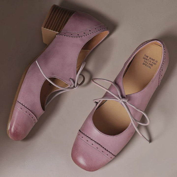 DELACROIX | Amélie Perforated Leather Derbies