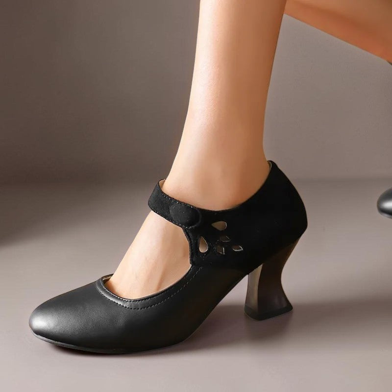 DELACROIX | Camille Suede Heeled Ankle Shoes