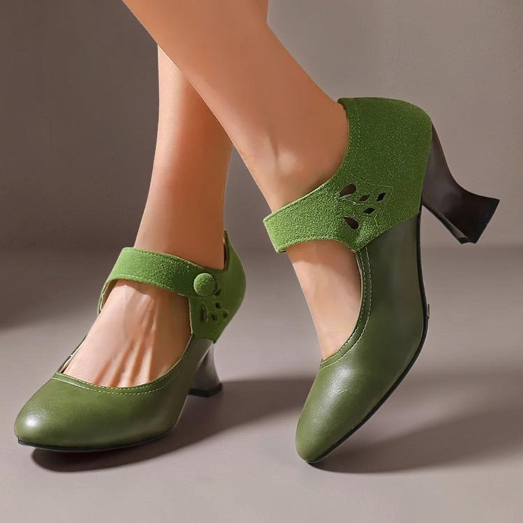 DELACROIX | Camille Suede Heeled Ankle Shoes