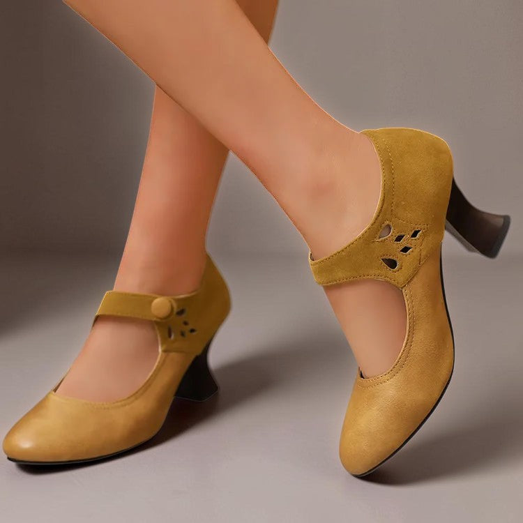 DELACROIX | Camille Suede Heeled Ankle Shoes