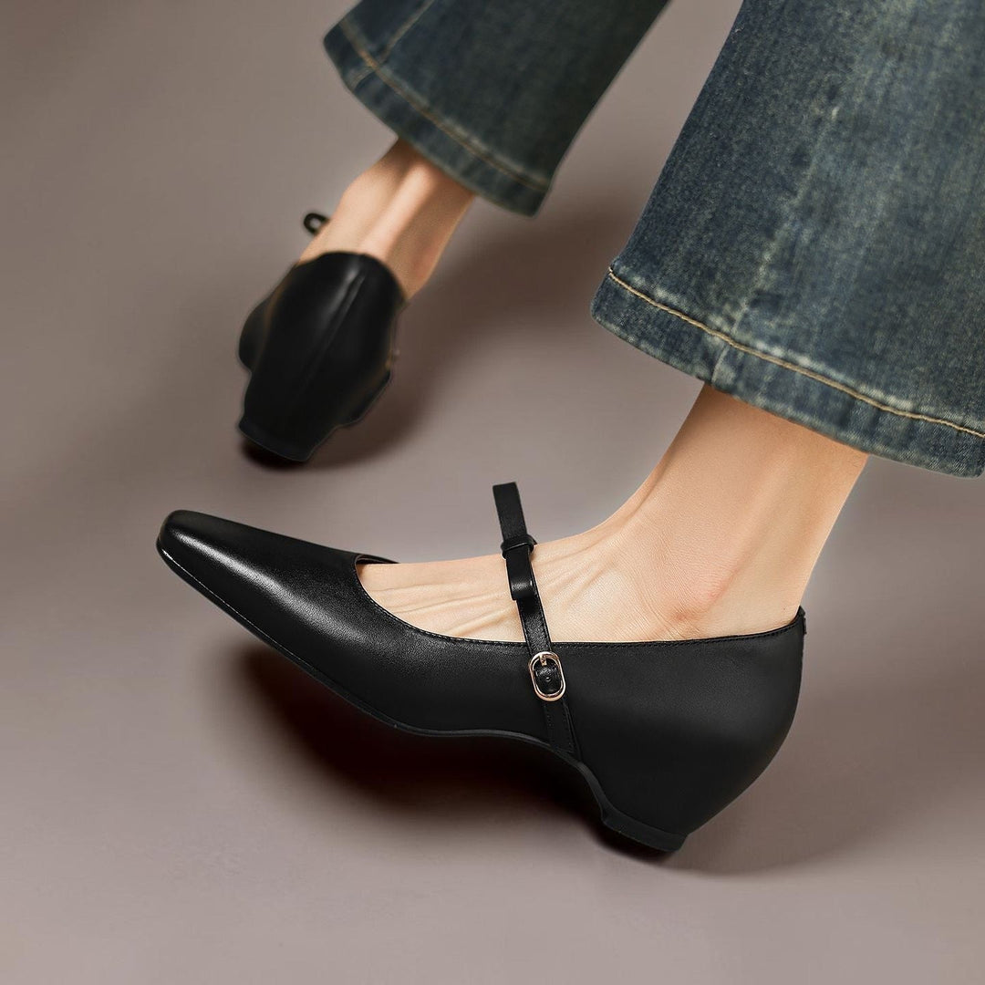 DELACROIX | Chloé Elegant Bow Mary Janes