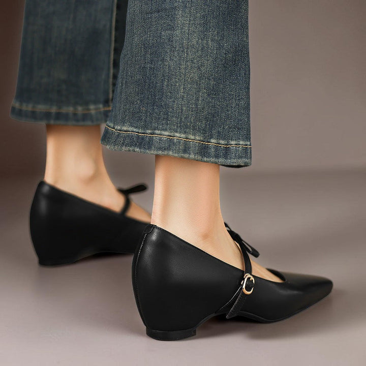 DELACROIX | Chloé Elegant Bow Mary Janes