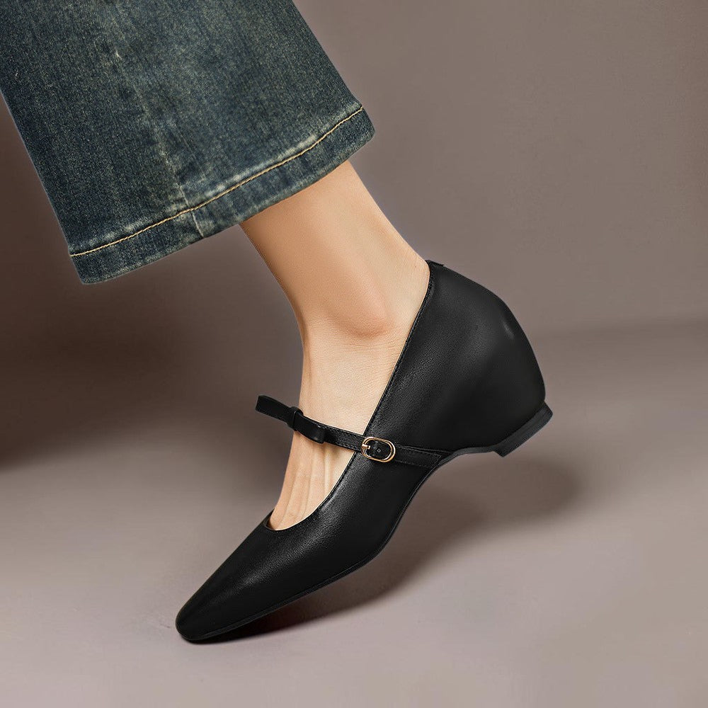 DELACROIX | Chloé Elegant Bow Mary Janes