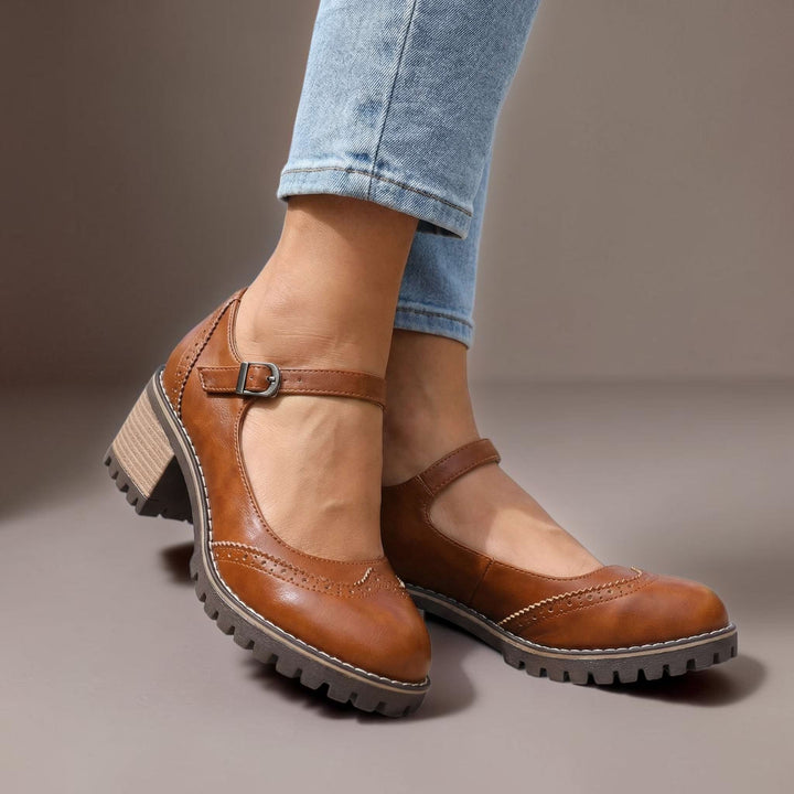 DELACROIX | Isabelle T-Strap Heels