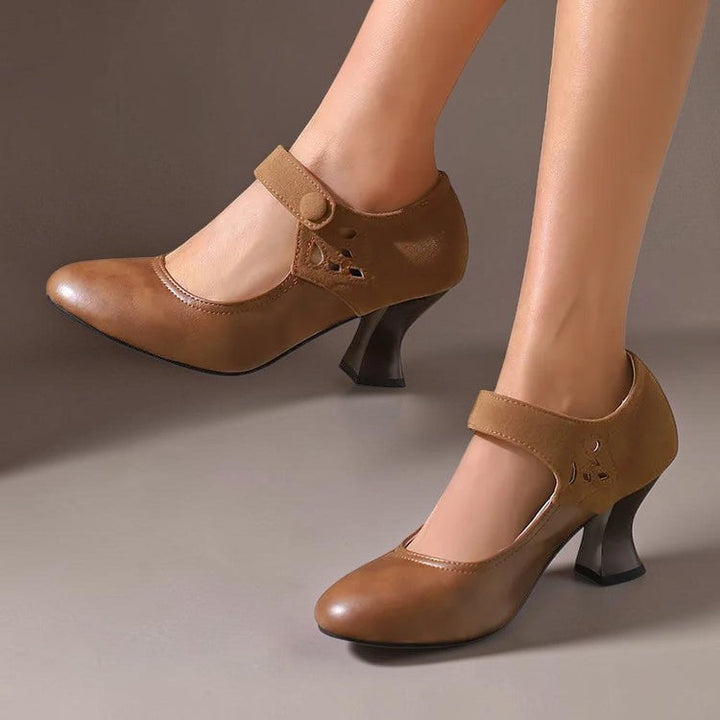 DELACROIX | Camille Suede Heeled Ankle Shoes