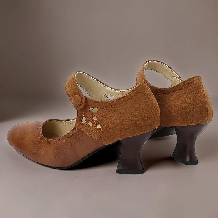 DELACROIX | Aveline Button-Strap Slip-Ons