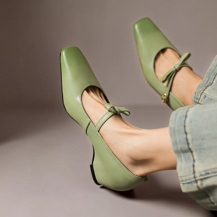 DELACROIX | Chloé Elegant Bow Mary Janes