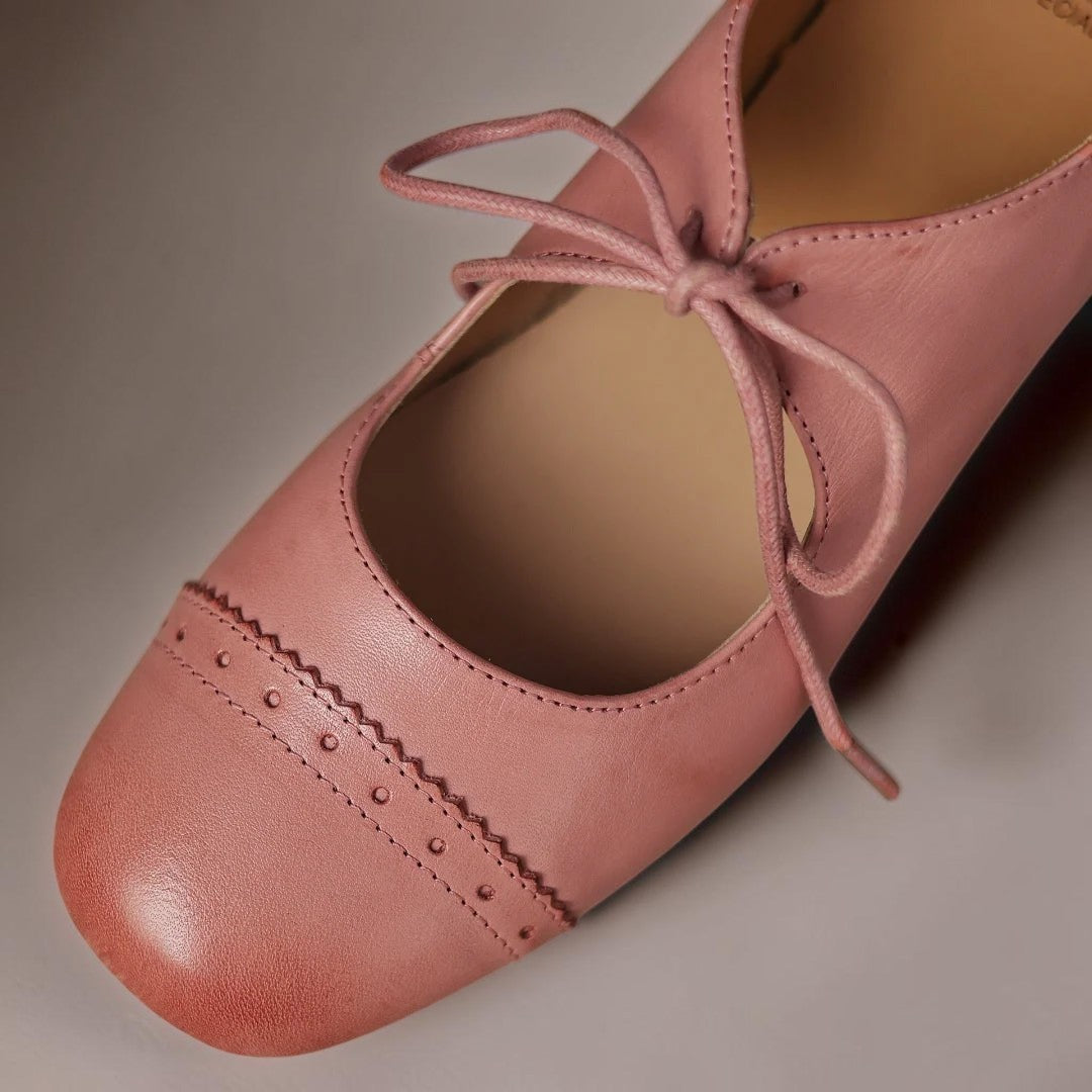 DELACROIX | Amélie Perforated Leather Derbies