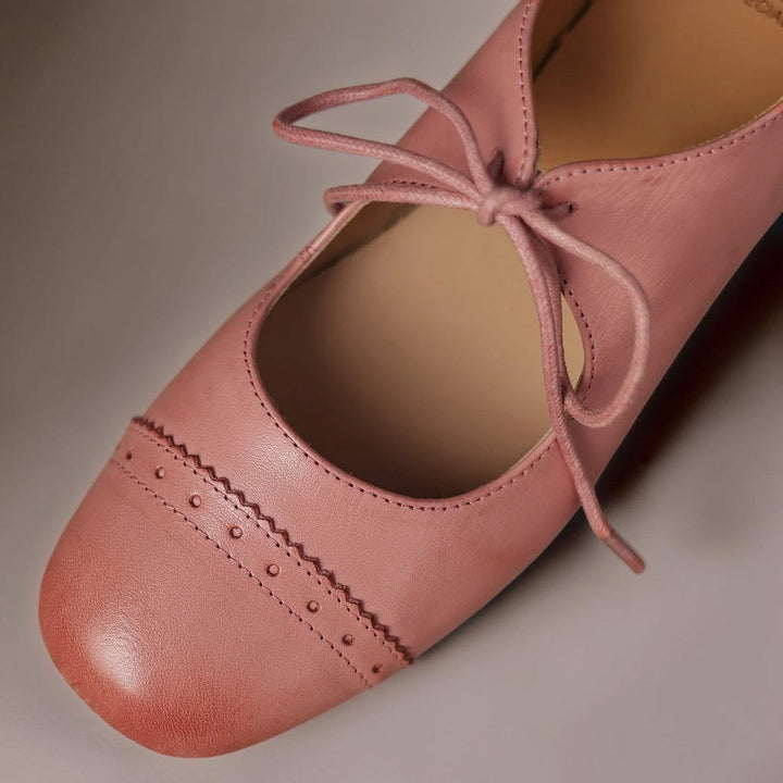 DELACROIX | Amélie Perforated Leather Derbies