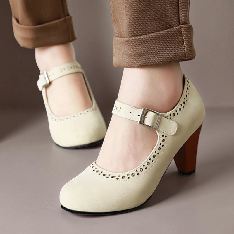 DELACROIX | Margot Adjustable Heeled Mary Janes