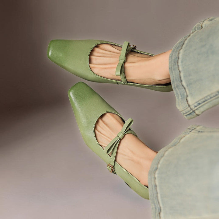 DELACROIX | Chloé Elegant Bow Mary Janes