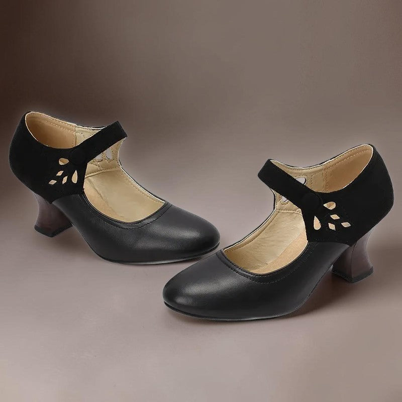 DELACROIX | Aveline Button-Strap Slip-Ons