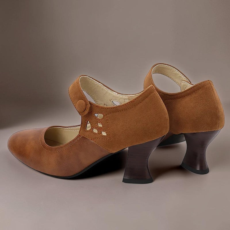 DELACROIX | Aveline Button-Strap Slip-Ons