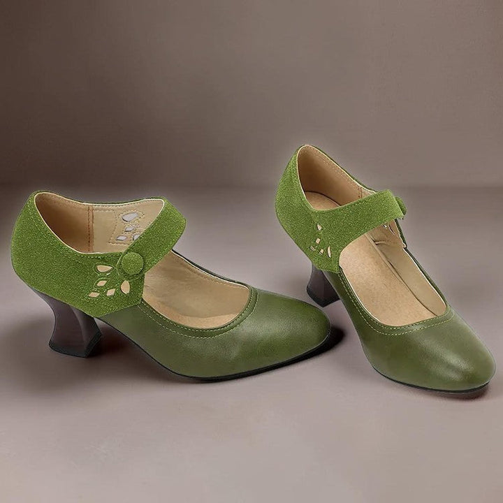 DELACROIX | Aveline Button-Strap Slip-Ons
