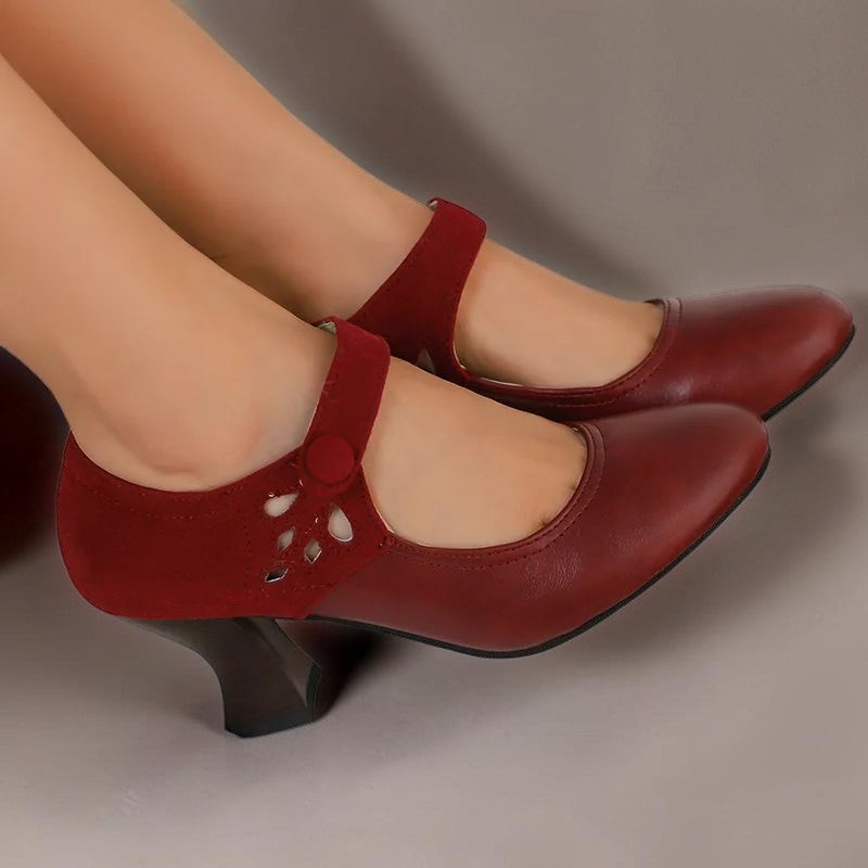 DELACROIX | Aveline Button-Strap Slip-Ons