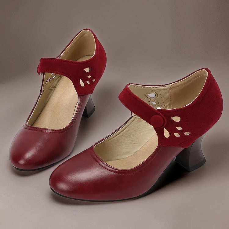 DELACROIX | Aveline Button-Strap Slip-Ons