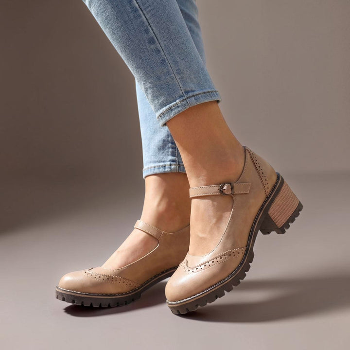 DELACROIX | Isabelle T-Strap Heels