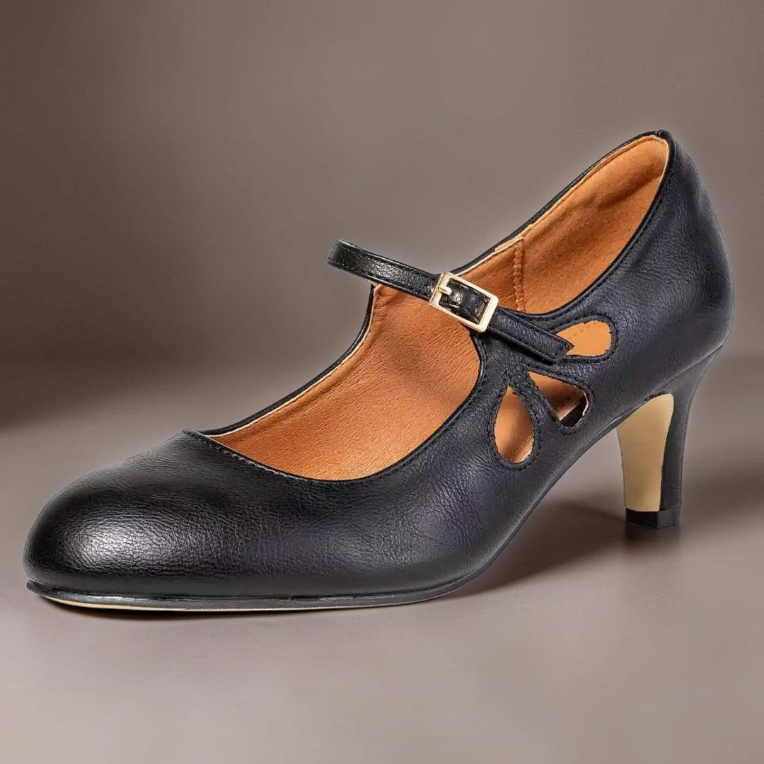 DELACROIX | Sylvie Black Closed-Toe Pumps