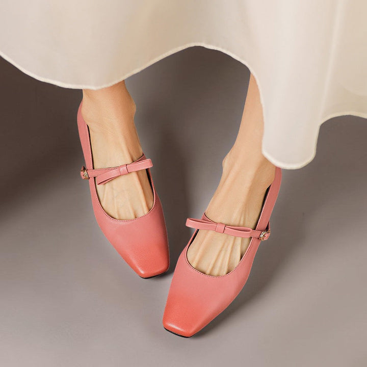 DELACROIX | Chloé Elegant Bow Mary Janes
