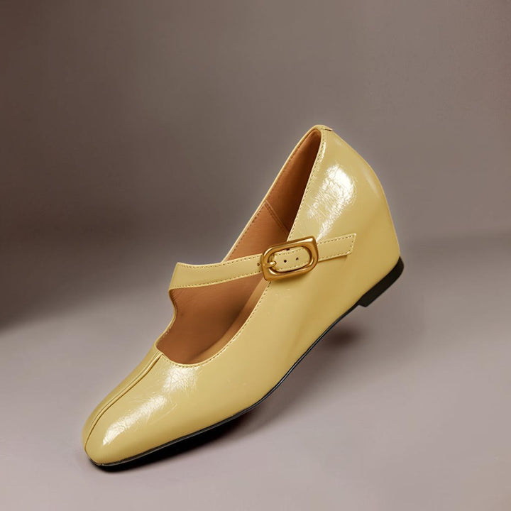 DELACROIX | Michèle Square-Toe Leather Mary Janes