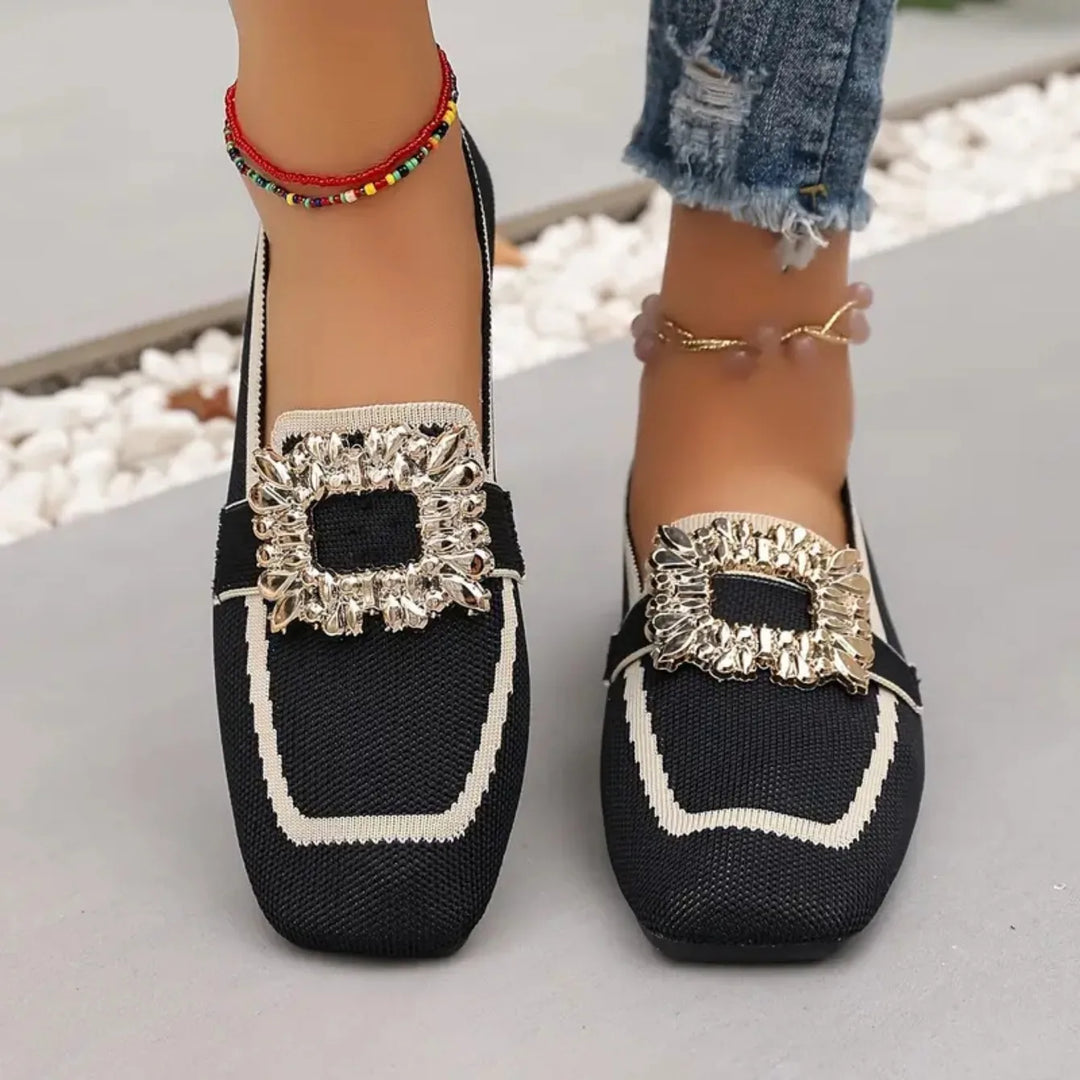Manon Embellished Knit Mules