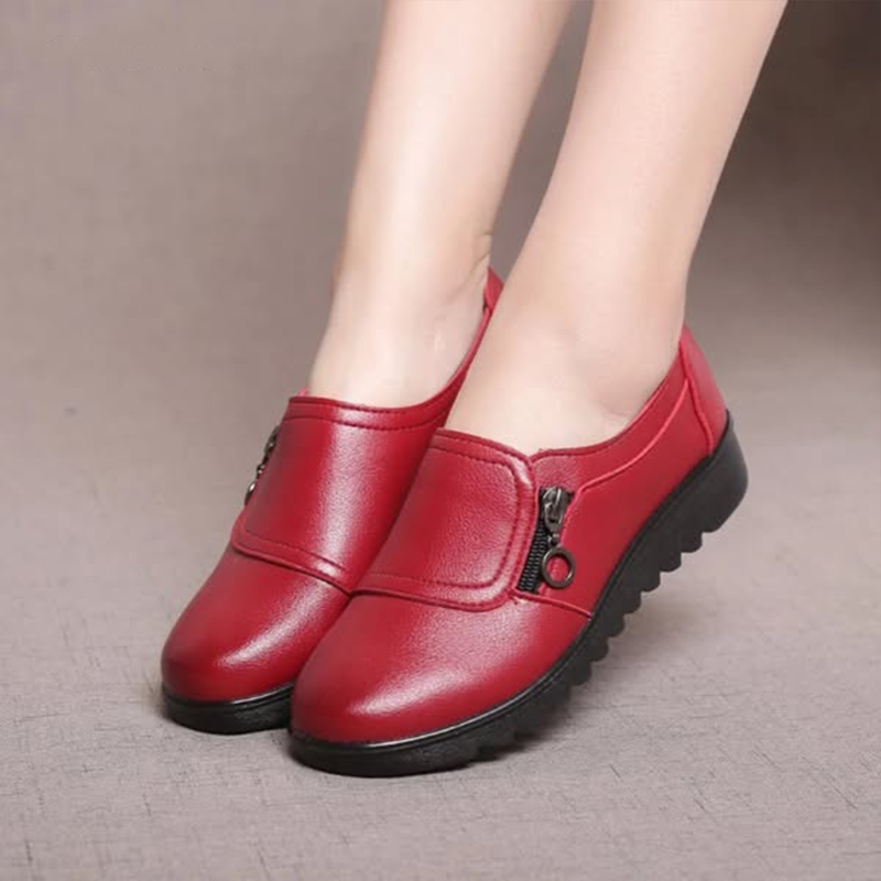 Slip-On Shoes with Zip and Soft Sole